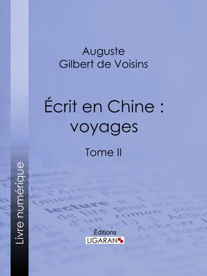 cover image of Écrit en Chine